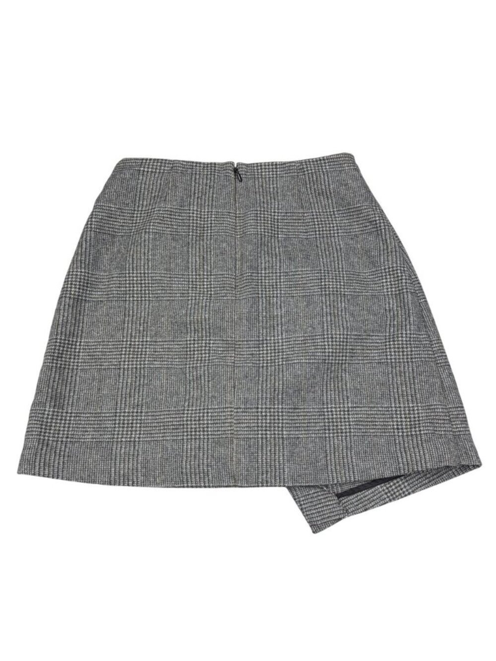 WILFRED Aritzia Wool Cashmere High Rise Wrap-Front Mini Skirt Size 4 - Picture 5 of 6